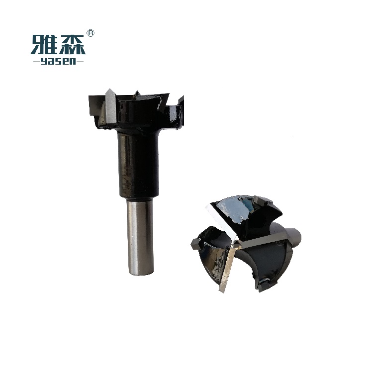 3 flutes solid Carbide hinge boring drill Bits for woodworking YASEN  high quality